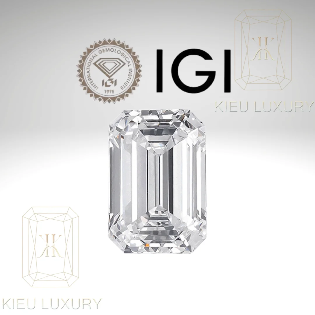 Kim cương IGI 10.7mm E-VV2 Emerald