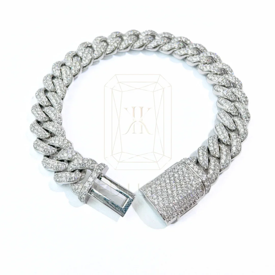 Lắc tay cuban kim cương LT-56