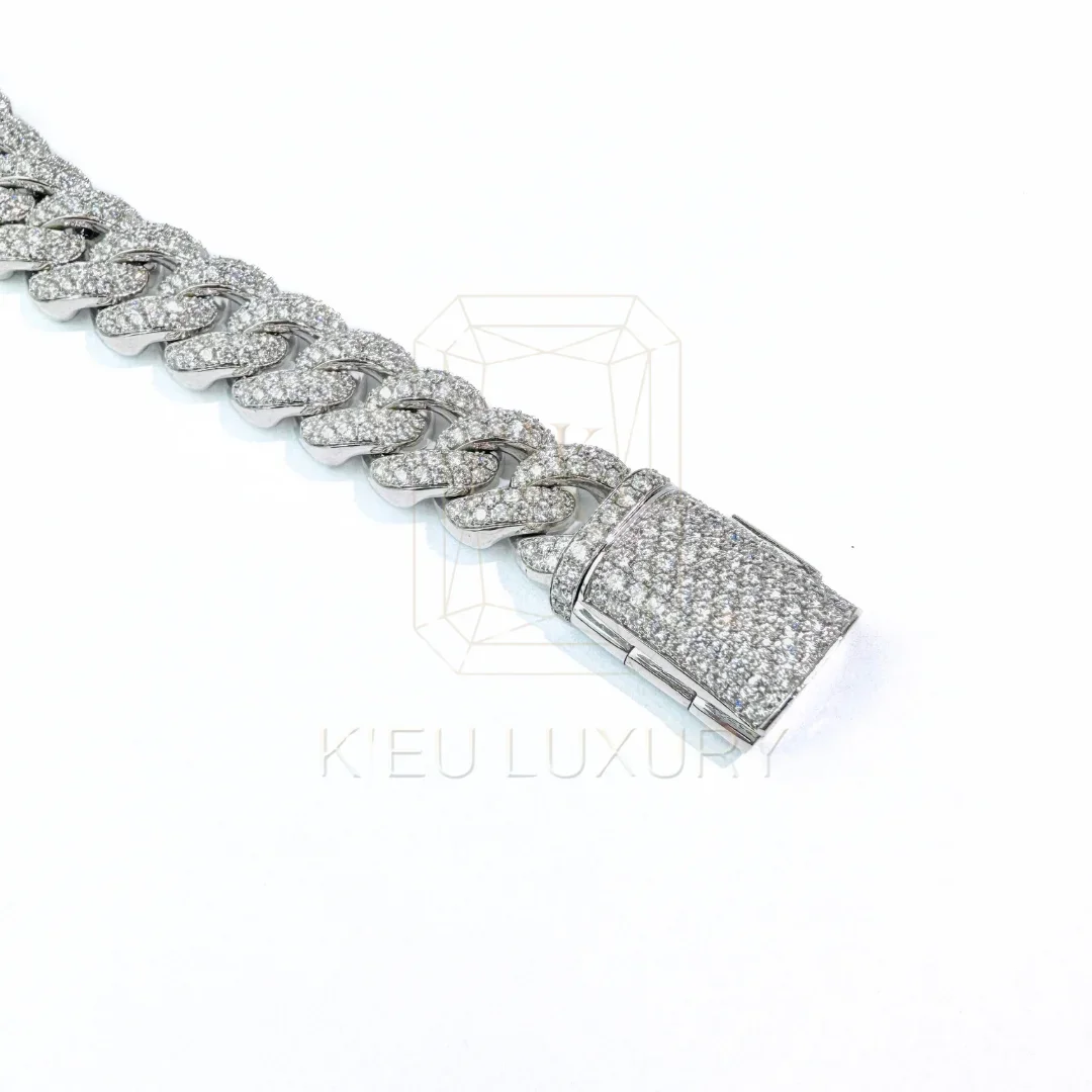 Lắc tay cuban kim cương LT-56